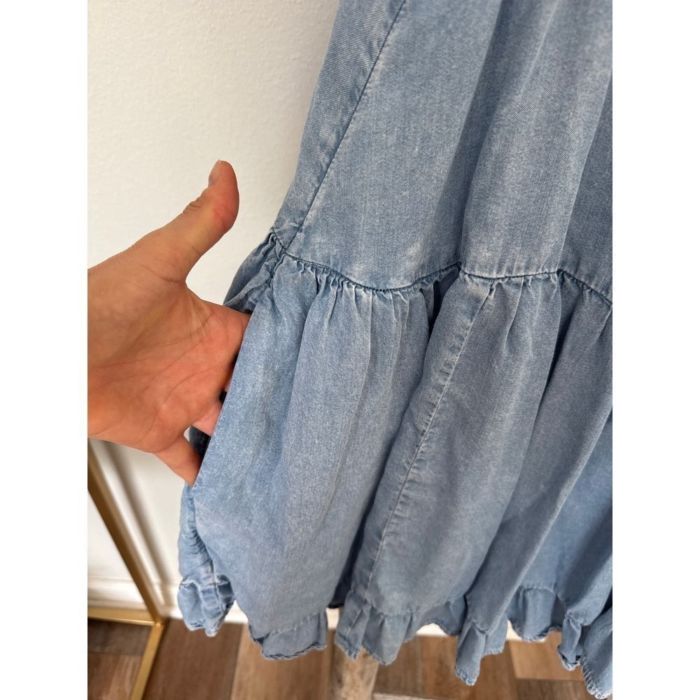 Free People Sadie Denim Tunic Size Small Dress - Light‎ and Airy - Picture 7 of 9